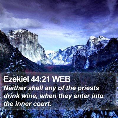 Ezekiel 44:21 WEB Bible Verse Image