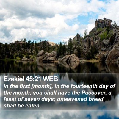 Ezekiel 45:21 WEB Bible Verse Image