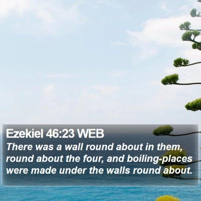 Ezekiel 46:23 WEB Bible Verse Image