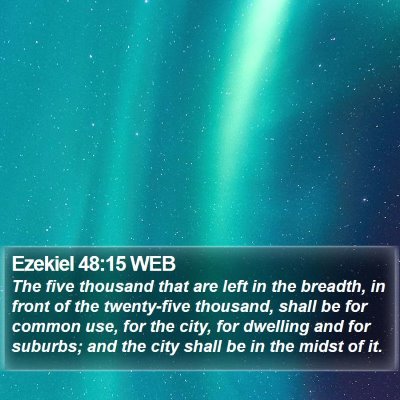 Ezekiel 48:15 WEB Bible Verse Image