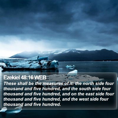 Ezekiel 48:16 WEB Bible Verse Image