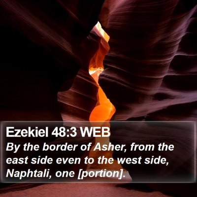 Ezekiel 48:3 WEB Bible Verse Image