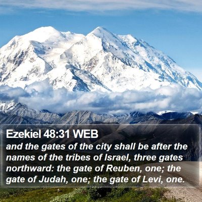 Ezekiel 48:31 WEB Bible Verse Image