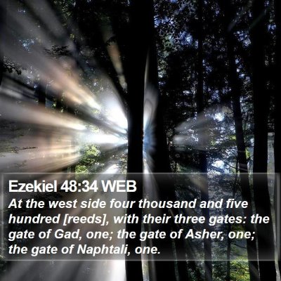 Ezekiel 48:34 WEB Bible Verse Image