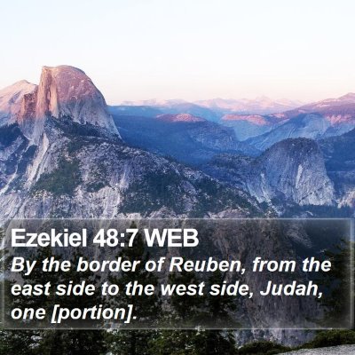 Ezekiel 48:7 WEB Bible Verse Image