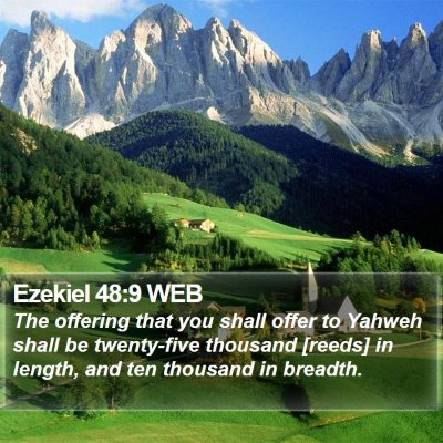 Ezekiel 48:9 WEB Bible Verse Image