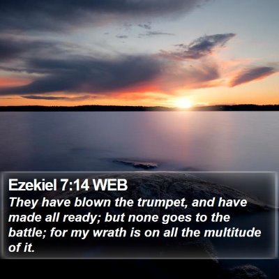 Ezekiel 7:14 WEB Bible Verse Image