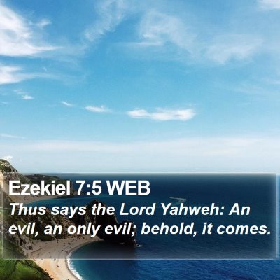 Ezekiel 7:5 WEB Bible Verse Image