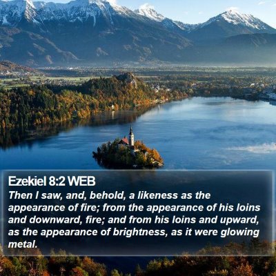 Ezekiel 8:2 WEB Bible Verse Image