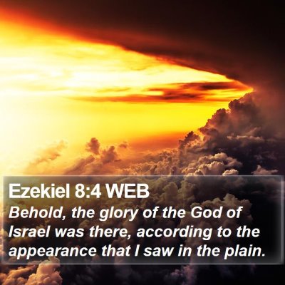 Ezekiel 8:4 WEB Bible Verse Image