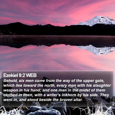 Ezekiel 9:2 WEB Bible Verse Image