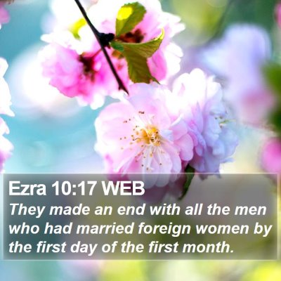 Ezra 10:17 WEB Bible Verse Image
