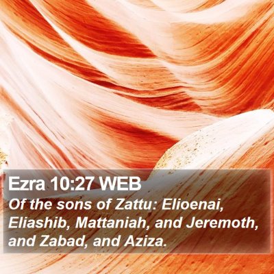 Ezra 10:27 WEB Bible Verse Image