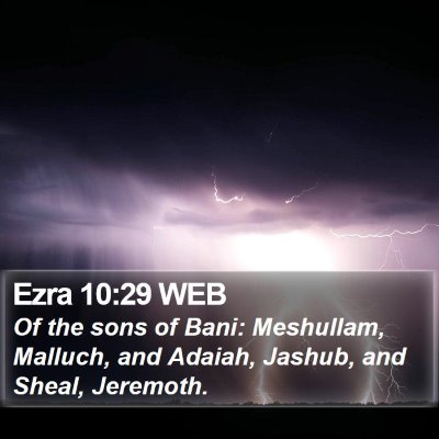 Ezra 10:29 WEB Bible Verse Image