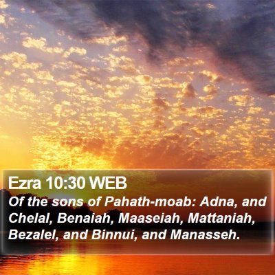 Ezra 10:30 WEB Bible Verse Image