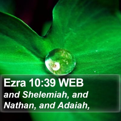 Ezra 10:39 WEB Bible Verse Image