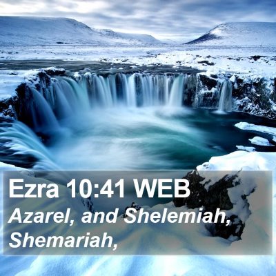 Ezra 10:41 WEB Bible Verse Image