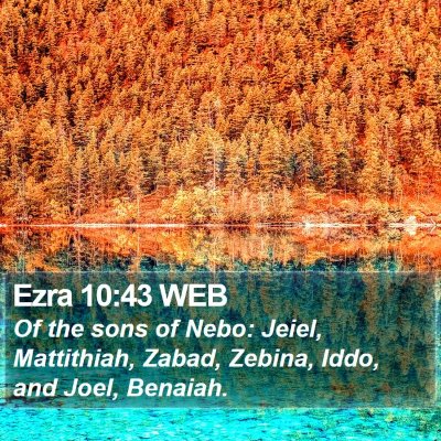 Ezra 10:43 WEB Bible Verse Image