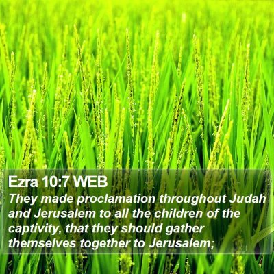 Ezra 10:7 WEB Bible Verse Image