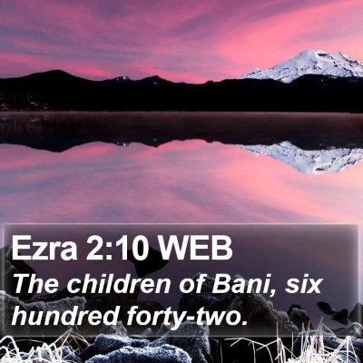 Ezra 2:10 WEB Bible Verse Image