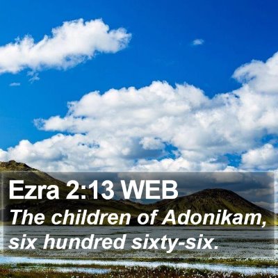 Ezra 2:13 WEB Bible Verse Image