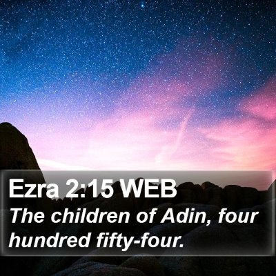 Ezra 2:15 WEB Bible Verse Image