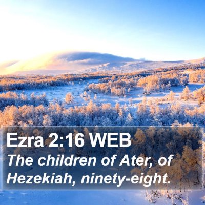 Ezra 2:16 WEB Bible Verse Image