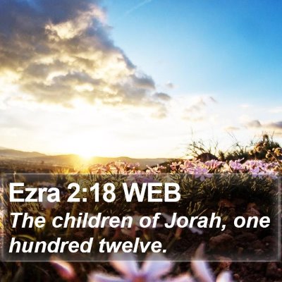 Ezra 2:18 WEB Bible Verse Image