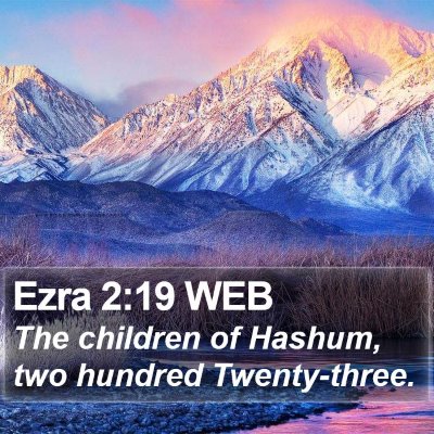Ezra 2:19 WEB Bible Verse Image