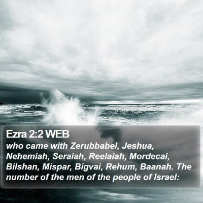 Ezra 2:2 WEB Bible Verse Image