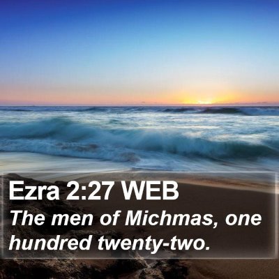 Ezra 2:27 WEB Bible Verse Image
