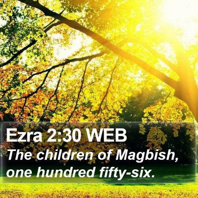 Ezra 2:30 WEB Bible Verse Image
