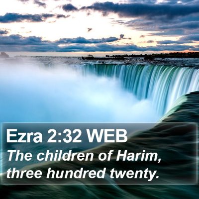 Ezra 2:32 WEB Bible Verse Image