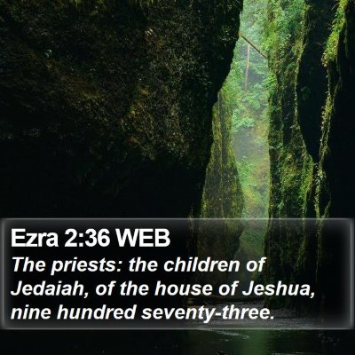 Ezra 2:36 WEB Bible Verse Image