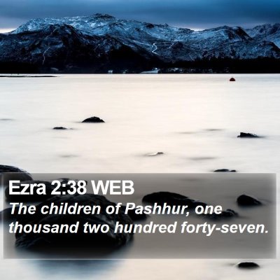 Ezra 2:38 WEB Bible Verse Image