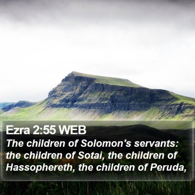 Ezra 2:55 WEB Bible Verse Image