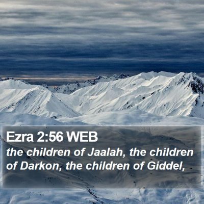 Ezra 2:56 WEB Bible Verse Image