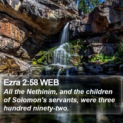 Ezra 2:58 WEB Bible Verse Image