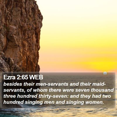 Ezra 2:65 WEB Bible Verse Image