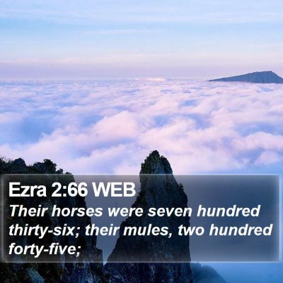 Ezra 2:66 WEB Bible Verse Image