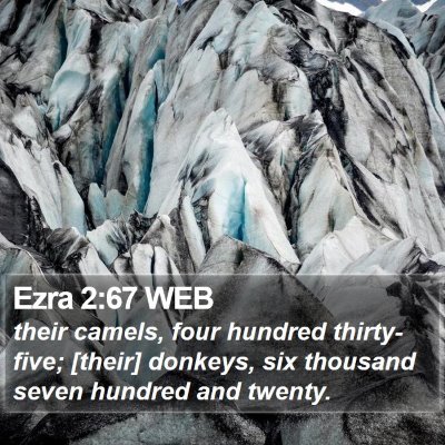 Ezra 2:67 WEB Bible Verse Image