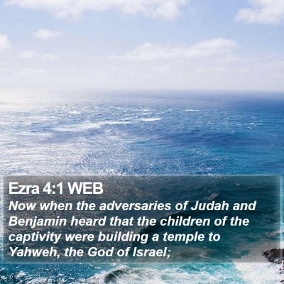 Ezra 4:1 WEB Bible Verse Image