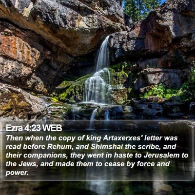 Ezra 4:23 WEB Bible Verse Image