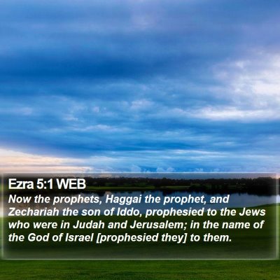 Ezra 5:1 WEB Bible Verse Image