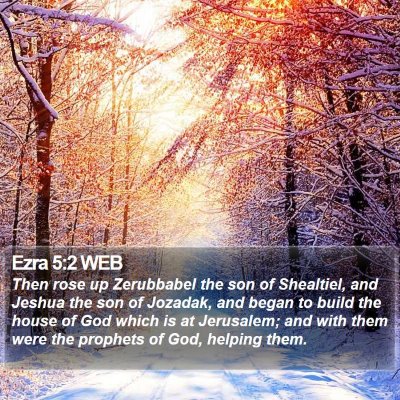 Ezra 5:2 WEB Bible Verse Image