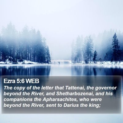 Ezra 5:6 WEB Bible Verse Image