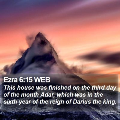 Ezra 6:15 WEB Bible Verse Image