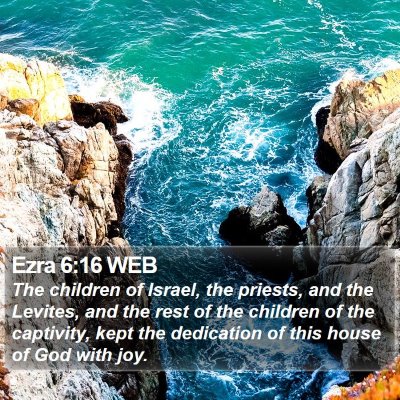 Ezra 6:16 WEB Bible Verse Image