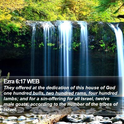 Ezra 6:17 WEB Bible Verse Image