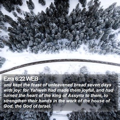 Ezra 6:22 WEB Bible Verse Image
